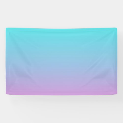 Mermaid colors gradient purple pink aqua ombre banner