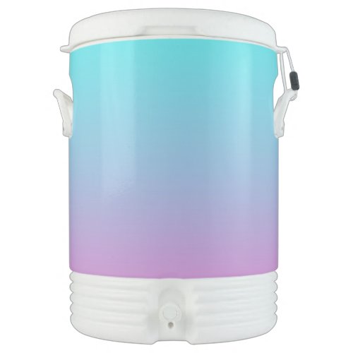 Mermaid colors gradient purple pink aqua ombre beverage cooler