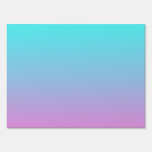 Mermaid colors gradient purple pink aqua ombre sign