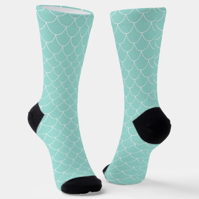 Mermaid Colors Rainbow Socks (Angled)