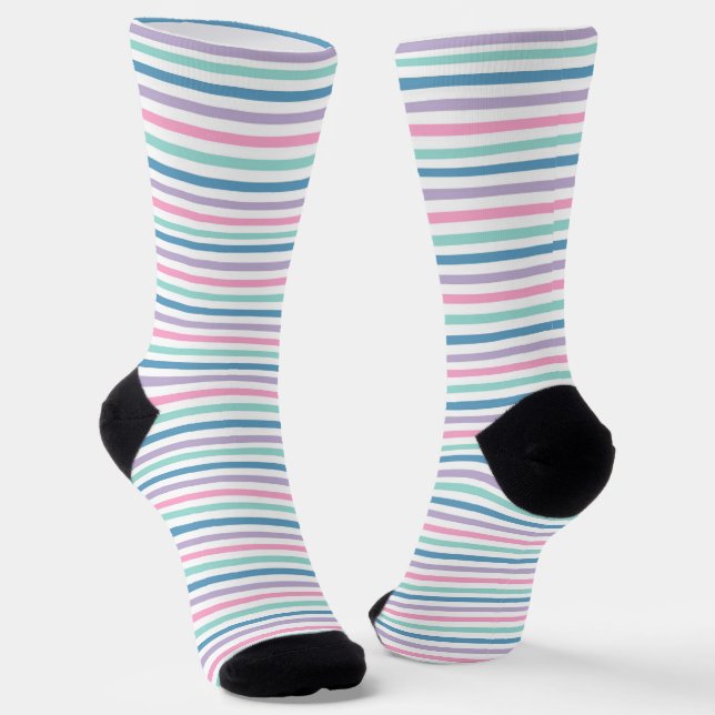Mermaid Colors Rainbow Socks (Angled)
