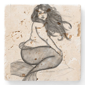 Mermaid Coster Stone Coaster