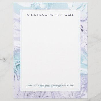 Mermaid Creative Professional Modern Letterhead by fancypaperie at Zazzle