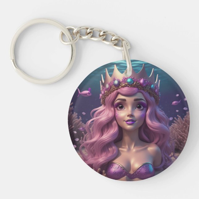 Mermaid Crown  Keychain (Front)