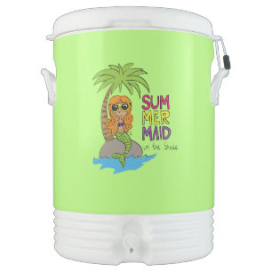 Mermaid Cute Kids Beverage Cooler