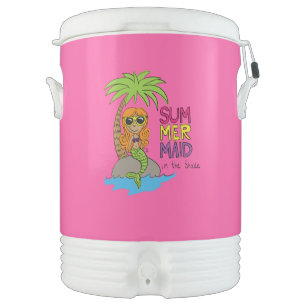 Mermaid Cute Kids Beverage Cooler