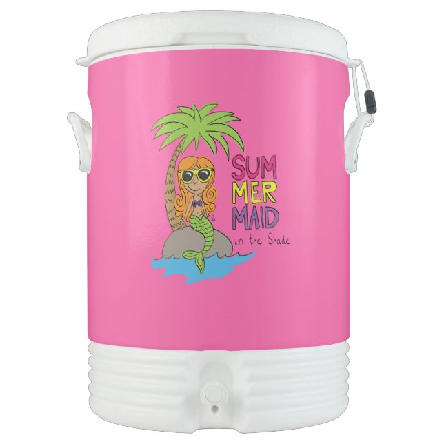 Mermaid Cute Kids Beverage Cooler (Front)