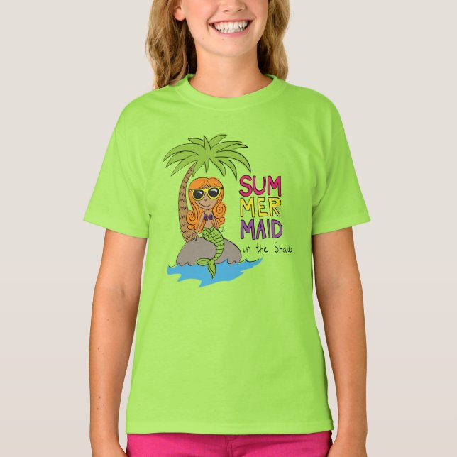 Mermaid Cute Kids T-Shirt (Front)