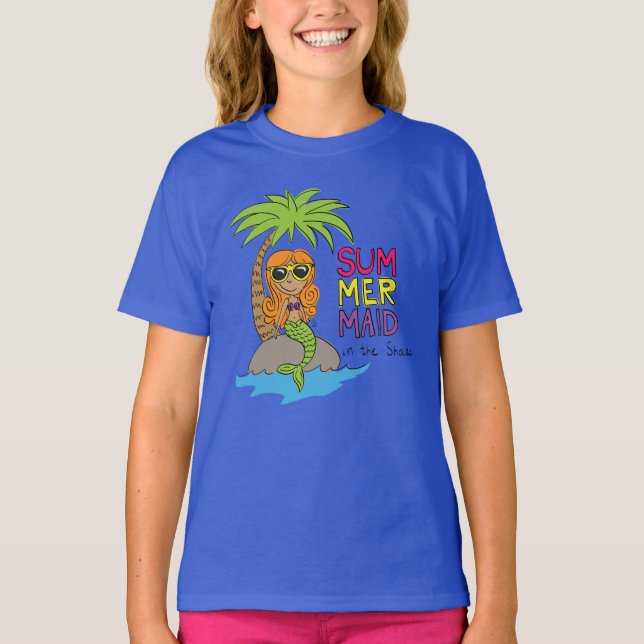 Mermaid Cute Kids T-Shirt (Front)