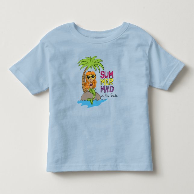 Mermaid Cute Kids Toddler T-shirt (Front)