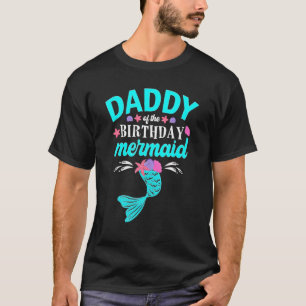 Mermaid Daddy Merdad Father's Day Merman Dad Papa T-Shirt