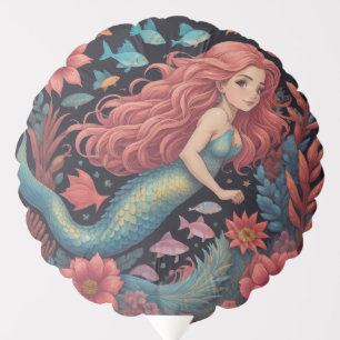 Mermaid Dark Ocean Balloon