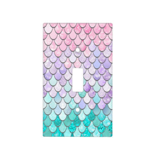 Mermaid Decor, Light Switch Cover, Pastel Cover