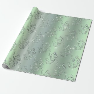 Mermaid decorative paper used for gift wrapping