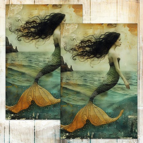 MERMAID DECOUPAGE TISSUE PAPER