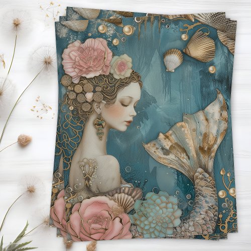 MERMAID DECOUPAGE TISSUE PAPER