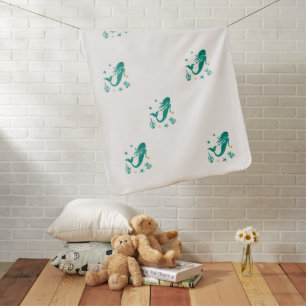 Mermaid Design Baby Blanket
