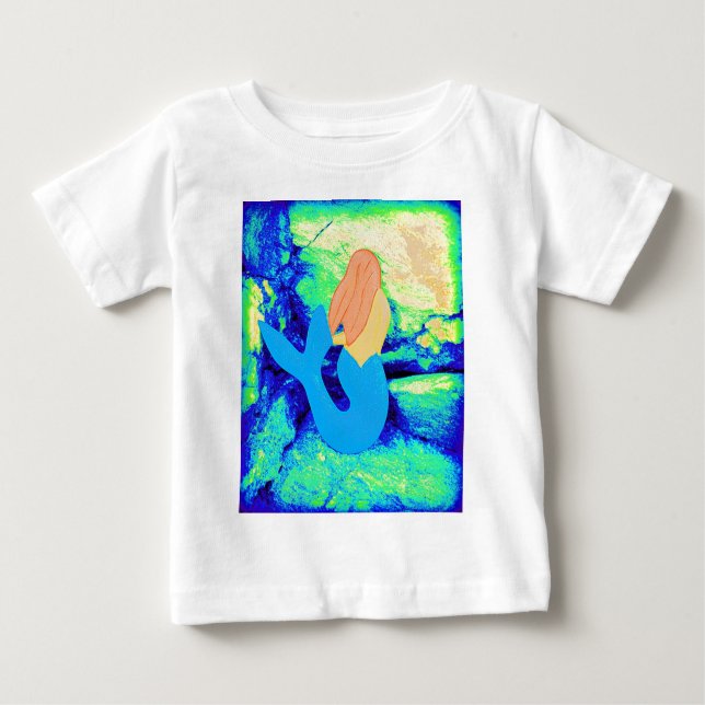 mermaid design baby T-Shirt (Front)