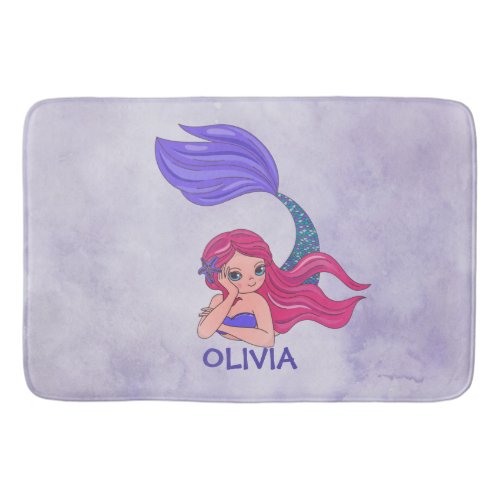 Mermaid Design Bath Mat