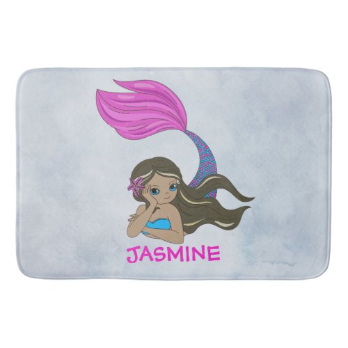 Mermaid Design Bath Mat