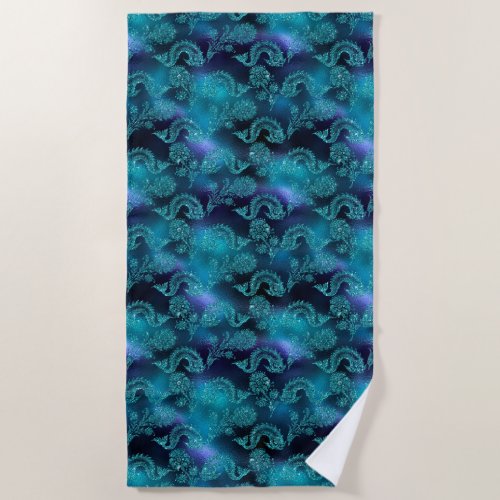 Mermaid Design Beach Towel