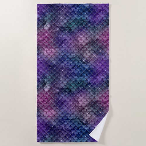 Mermaid Design Beach Towel