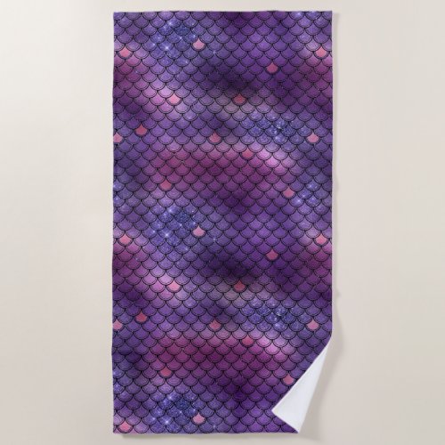 Mermaid Design Beach Towel