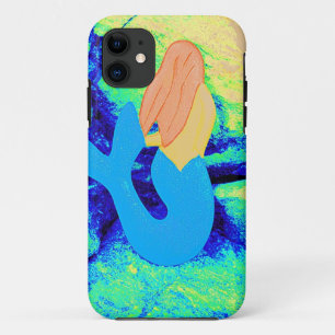 mermaid design iPhone 11 case