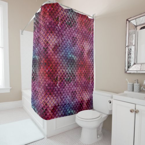 Mermaid Design Shower Curtain