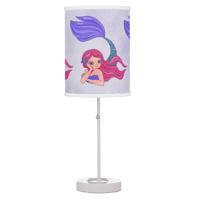 Mermaid Design Table Lamp (Front)