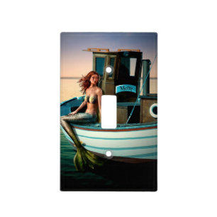 Mermaid Digital Art Switch PLate