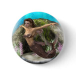 Mermaid Diva Button