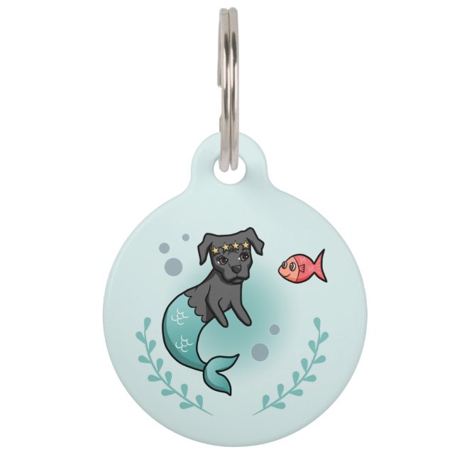 Mermaid Dog Merdog Princess Pet ID Tag (Front)