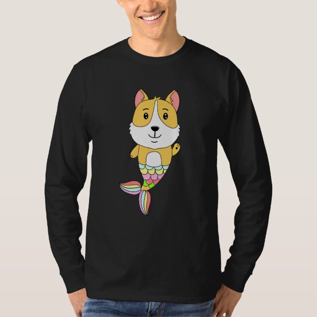Mermaid Dog - Mermaid Vibes Puppy Idea T-Shirt (Front)
