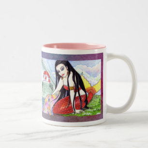 Mermaid Dolphin Fairytale Coffee Tea Mug
