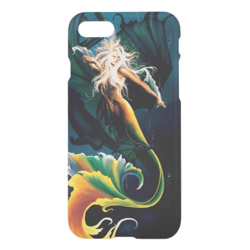Mermaid Dragon Fantasy Blue iPhone SE87 Case
