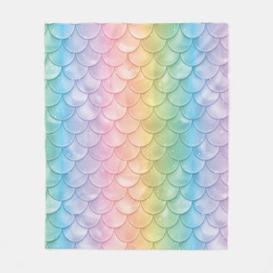 Mermaid Dragon Scales Fleece Blanket