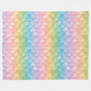 Mermaid Dragon Scales Fleece Blanket