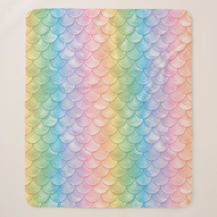 Mermaid Dragon Scales Sherpa Blanket