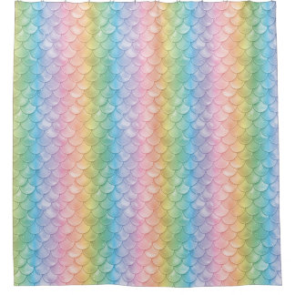 Mermaid Dragon Scales Shower Curtain