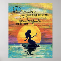 Mermaid Dream Higher Than The Sky Poster
