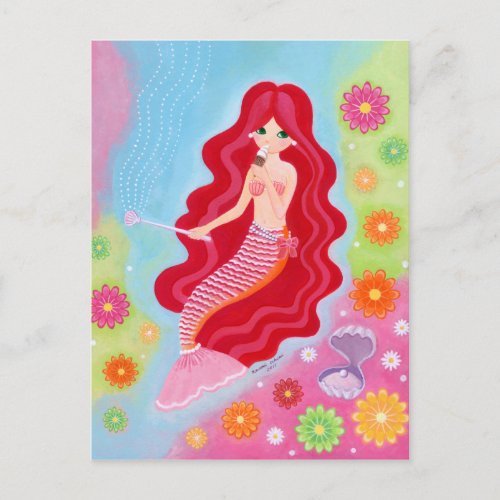 Mermaid Dream painting Postcard