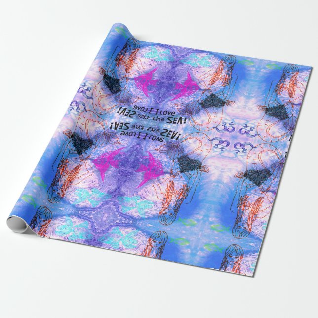 MERMAID DREAMING! WRAPPING PAPER (Unrolled)