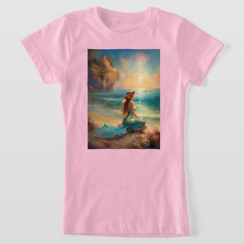 Mermaid Dreams Fragonards Seaside Symphony T_Shirt
