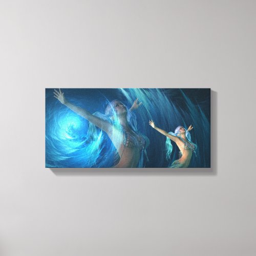 Mermaid Dreams Inspirational Canvas Print