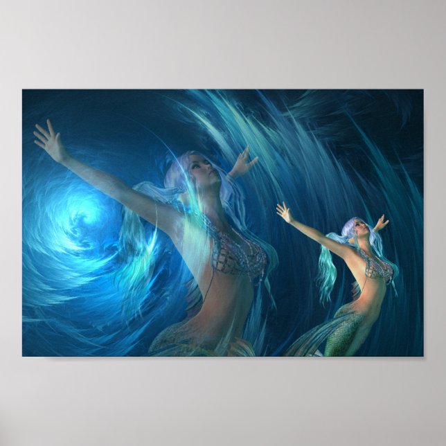Mermaid Dreams Inspirational Poster (Front)