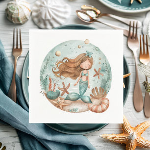 Mermaid Dreams Kids Napkins