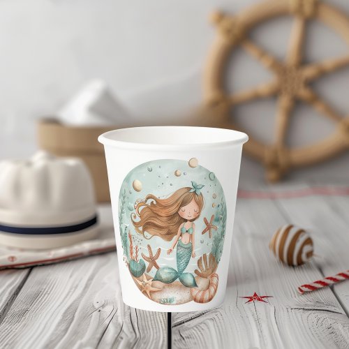 Mermaid Dreams Kids Paper Cups