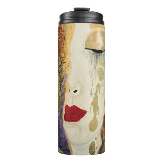 Mermaid Dreams of Coffee Steams Thermal Tumbler