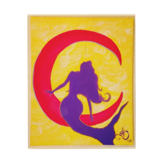 Mermaid Eclipse 1 Wood Art (Front)